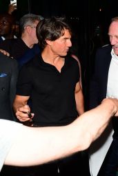 Salma Hayek and Tom Cruise at the AMAZONICO Restaurant in Central London 07/15/2022