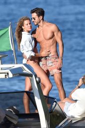 Sarah Lea Danolic With Andrea Damante on a Boat in Portofino 06/30/2022