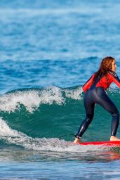 Shakira - Surfing in Asturias in Spain 07/01/2022