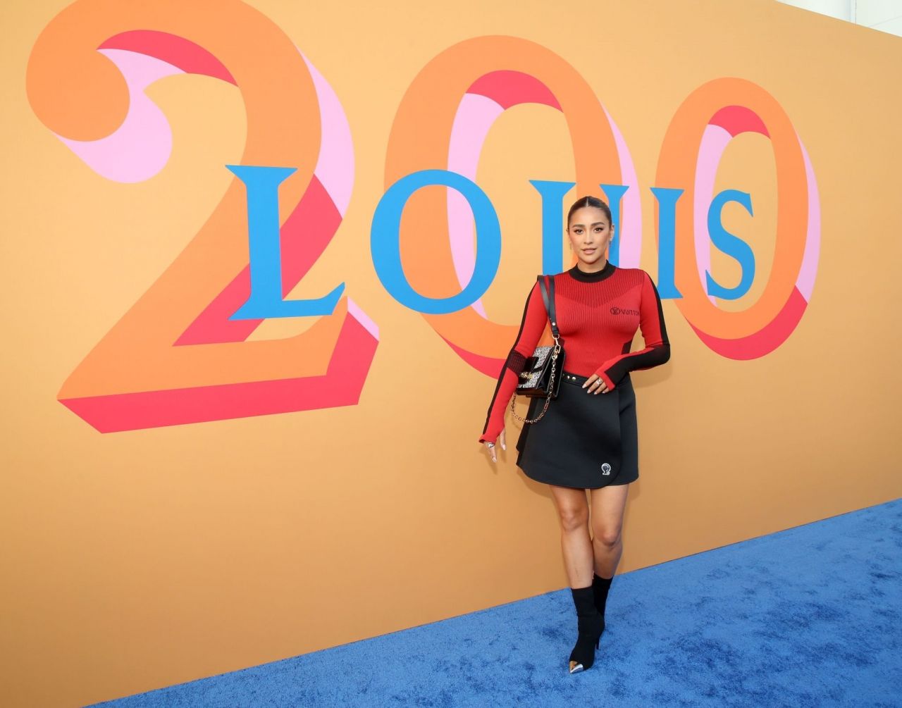 Shay Mitchell attends Louis Vuitton's 200 Trunks, 200 Visionaries: The  Exhibition in Beverly Hills, California