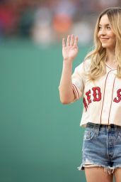 Sydney Sweeney at Blue Jays vs  Red Sox at Fenway Park in Boston 07 22 2022   - 13