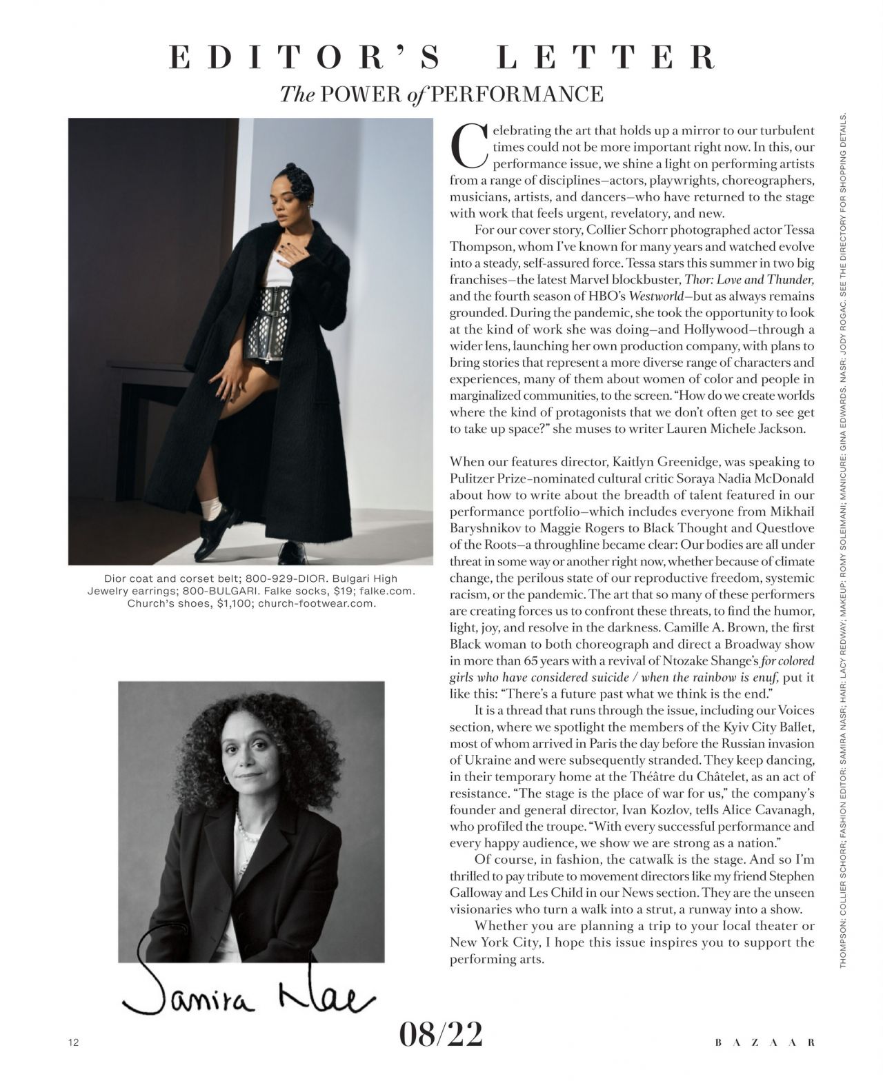 Tessa Thompson - Harper's Bazaar Magazine August 2022 Issue • CelebMafia
