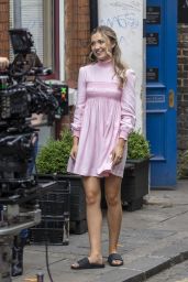 Tilly Keeper and Lukas Gage - Netflix Series "You" Set in London 07/14/2022