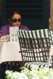 Vanessa Hudgens With Her Sister Stella Hudgens at the Hotel in Forte dei Marmi in Italy 07/29/2022