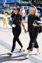Yazmin Oukhellou - Visiting a Local Shop With Her Mother Lisa in Essex 07/14/2022