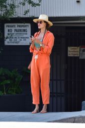 Alessandra Ambrosio in an Orange Outfit   Malibu 08 25 2022   - 41