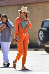 Alessandra Ambrosio in an Orange Outfit   Malibu 08 25 2022   - 63