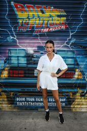 Amber Davies - The Stage Door Of Back To The Future The Musical in London 08/27/2022