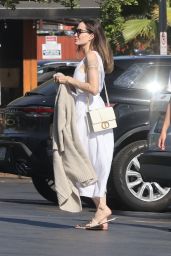 Angelina Jolie in a White Dress - Los Feliz 08/15/2022