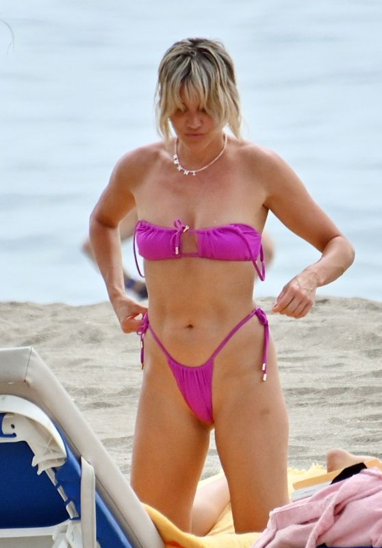 Ashley Roberts in a Pink Bikini - Marbella 08/30/2022