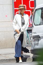 Blake Lively Wears Maxi Cardigan Matching Her Shoes - New York 08/26/2022