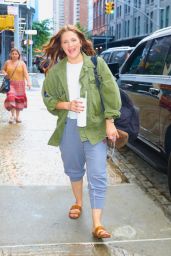 Drew Barrymore in Sweats  Jacket and Sandals   New York 08 07 2022   - 72