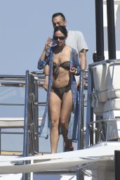Eiza Gonzalez in a Bikini on a Yacht in Sardinia 08/05/2022