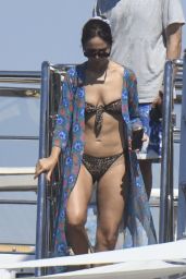 Eiza Gonzalez in a Bikini on a Yacht in Sardinia 08/05/2022