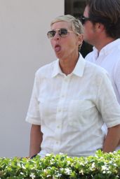 Ellen DeGeneres and Portia De Rossi - Out in Montecito 08/24/2022.