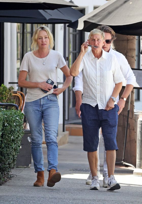 Ellen DeGeneres and Portia De Rossi - Out in Montecito 08/24/2022