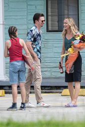 Emily Blunt - "Pain Hustlers" Filming Set in Savannah 08/24/2022
