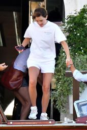 Emma Watson Wearing an All-white Sporty Outfit 08/22/2022