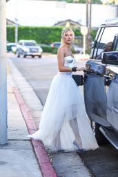 Josie Canseco in an All White Gown in Los Angeles 08/18/2022