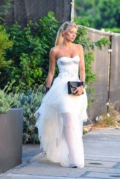 Josie Canseco in an All White Gown in Los Angeles 08/18/2022