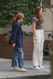 Julianne Moore with Her Daughter Liv in New York 08/29/2022
