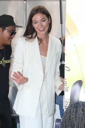 Karlie Kloss at the Kode With Klossy A Learning Experience Van Leeuwen Ice Cream Truck in NY 08/19/2022