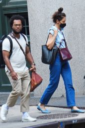 Katie Holmes and Bobby Wooten III  - Out in New York 08/08/2022
