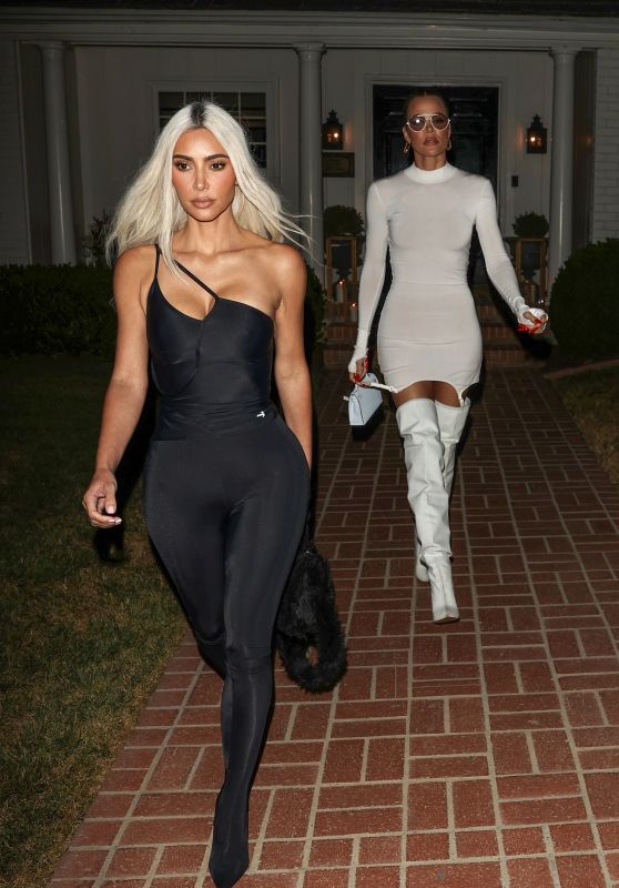 Kim Kardashian And Khloe Kardashian Leaving The 818 Tequila Event In ...