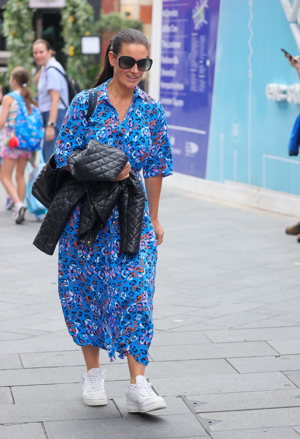 Kirsty Gallacher in a Patterned Dress - London 08/23/2022 • CelebMafia