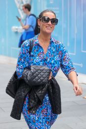 Kirsty Gallacher in a Patterned Dress - London 08/23/2022
