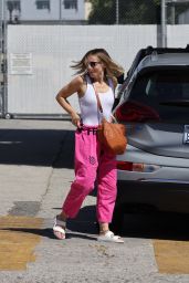 Kristen Bell in Vibrant Pink Pants - LA 08/30/2022