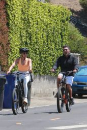 Lauren Silverman and Simon Cowell - Bike Riding in Malibu 08/17/2022