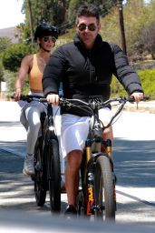 Lauren Silverman and Simon Cowell - Bike Riding in Malibu 08/17/2022