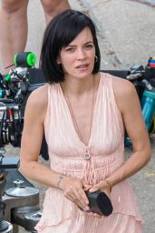 Lily Allen and Freema Agyeman - "Dreamland in Margate" Filming Set 07/25/2022