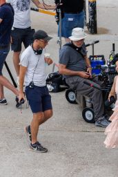 Lily Allen and Freema Agyeman - "Dreamland in Margate" Filming Set 07/25/2022