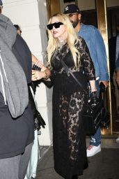 Madonna in a Black Lace Dress   New York 07 30 2022   - 24