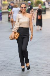 Myleene Klass Wearing an Off Shoulder Sequin Top and Smart Black Trousers and Heals 08 21 2022   - 8