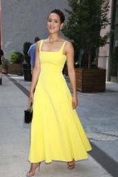 Nathalie Emmanuel Wears a Yellow Dress - New York 08/09/2022