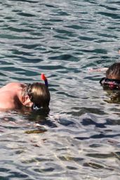 Nina Agdal in a Bikini in Mykonos 08/25/2022
