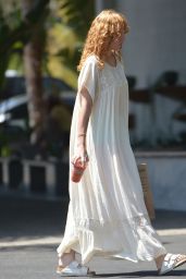 Rumer Willis Wears a Long White Laced Summer Maxi Dress - LA 08/25/2022