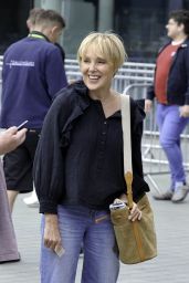 Sally Dynevor With Daughter Hattie Dynevor - Out in Manchester 08/19/2022