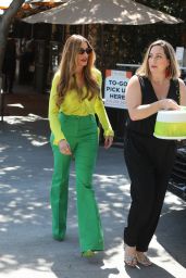 Sofia Vergara in Green Blouse and Green Pants Combination 08/19/2022