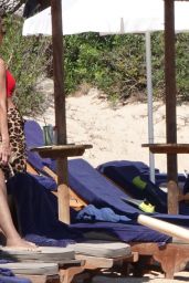 Victoria Silvstedt in a Red Bikini 08/04/2022
