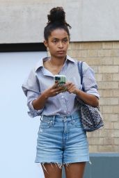 Yara Shahidi Make up Free in Manhattan s SoHo Area 08 13 2022   - 25