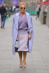 Amanda Holden in an All-Purple Look - London 09/30/2022