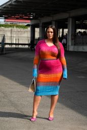 Ashley Graham - Arrives at the Etro Fashion Show in Milan 09/23/2022