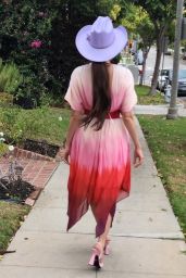 Blanca Blanco Wearing a Pink Dress  a Cowboy Hat in Beverly Hills 09 10 2022   - 62