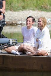 Brie Larson and Lewis Pullman   Filming Set in Los Angeles 09 13 2022   - 85