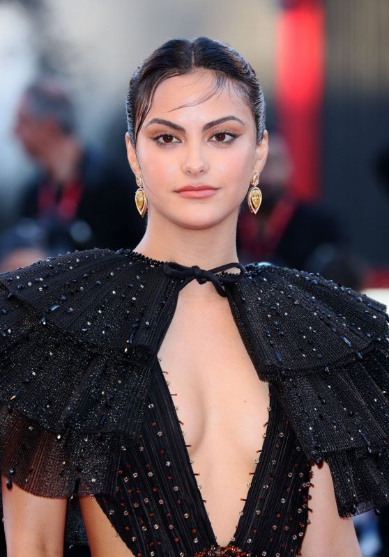Camila Mendes - "Bones And All" Red Carpet in Venice 09/0...