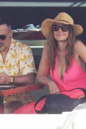 Elizabeth Hurley on Vacation in the South of France 08/31/2022